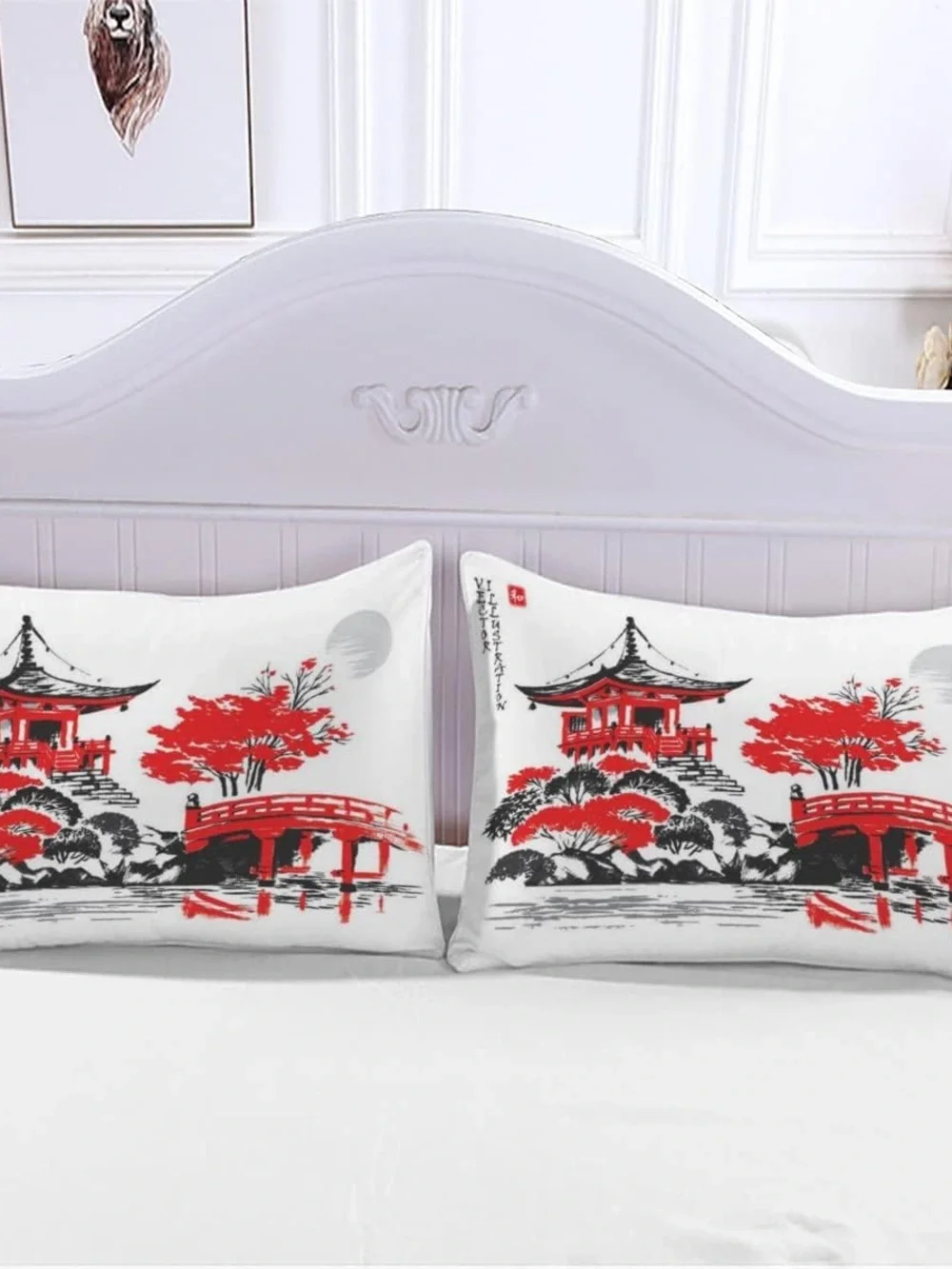 Japanese Garden Duvet Cover Set - King Size Home Bedding